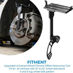Wheel Fitment Tool Supports 13" to 22", 4 & 5 Lug Bolt Pattern | Fits 4 & 5 lug - Image 3