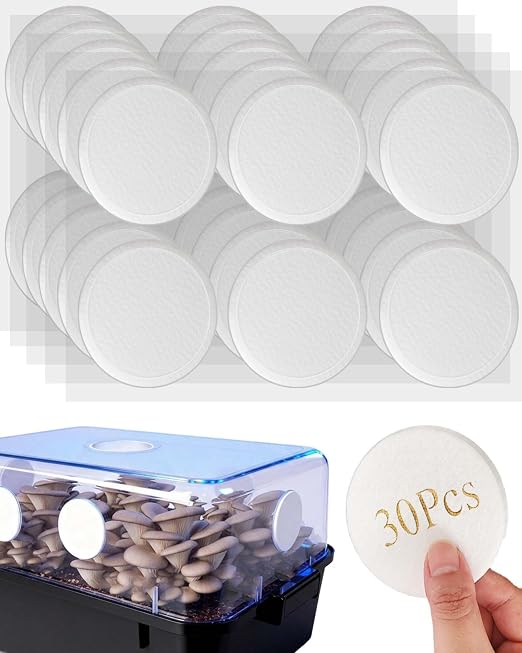 30Pcs Premium Monotub Filter Disks 2.88IN, 0.078IN Thick Ultra-Breathable by faysazoyshot