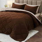 MUXHOMO 7 Pieces California King Comforter Set, Reversible Bed in a Bag Cal by MUXHOMO