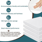 Frienda 6 Pack 3" X 20" X 20" Upholstery High Density Foam Cushion White - Image 3
