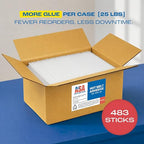 ASA Industrial Hot Glue Sticks 7/16" x 10" – High Temp Clear Adhesive – - Image 3
