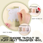 Tintnut Clay Creek Puff Heat Transfer Vinyl Roll, easy cut & weed, stretch - Image 3