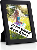 RPJC 6x8 inch Picture Frame Made of Solid Wood and High Definition Glass by RPJC