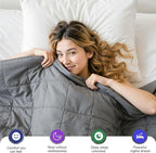 Weighted Blanket 10lbs 48"x72", Cooling Heavy Throw - Image 2