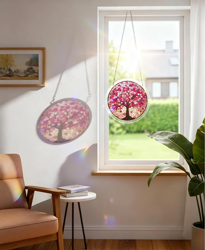 Acrylic Puzzle Suncatcher, Heart Tree Sun Catcher - Image 3