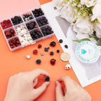 arricraft 203 Pcs Halloween Skull Gemstone Beads Kits, Natural Lava Rock - Image 3