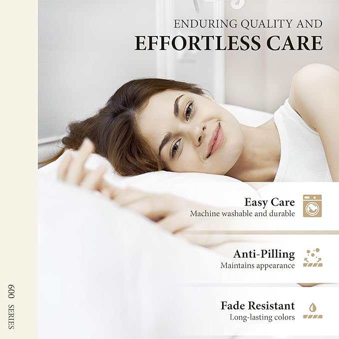 100% Egyptian Cotton Queen/Standard Pillow Cases Set of 2 - Image 6
