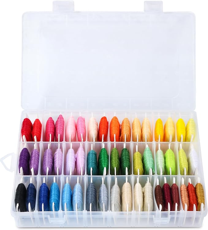 Friendship Bracelet String Kit, 50 Colors Embroidery Floss - Image 8