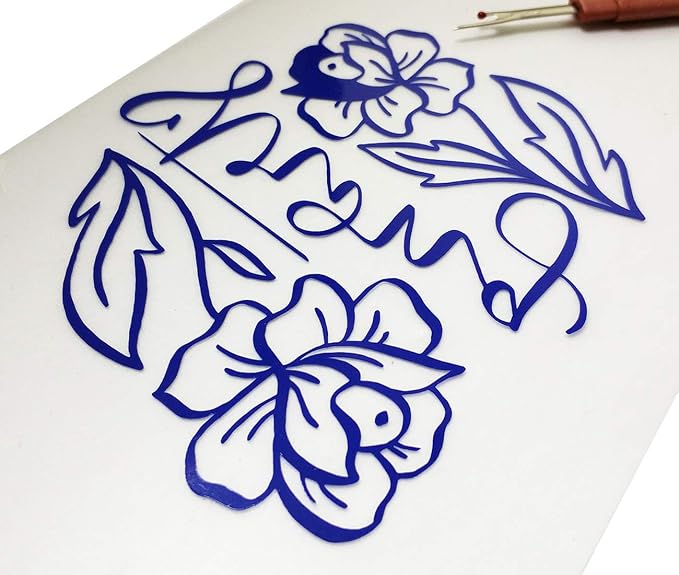 guangyintong Heat Transfer Vinyl Blue HTV Rolls, Matte Surface PVC Material - Image 6
