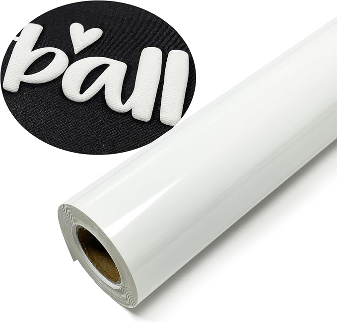 Puff Heat Transfer Vinyl, 12in X 8ft Iron on by YIWLOER