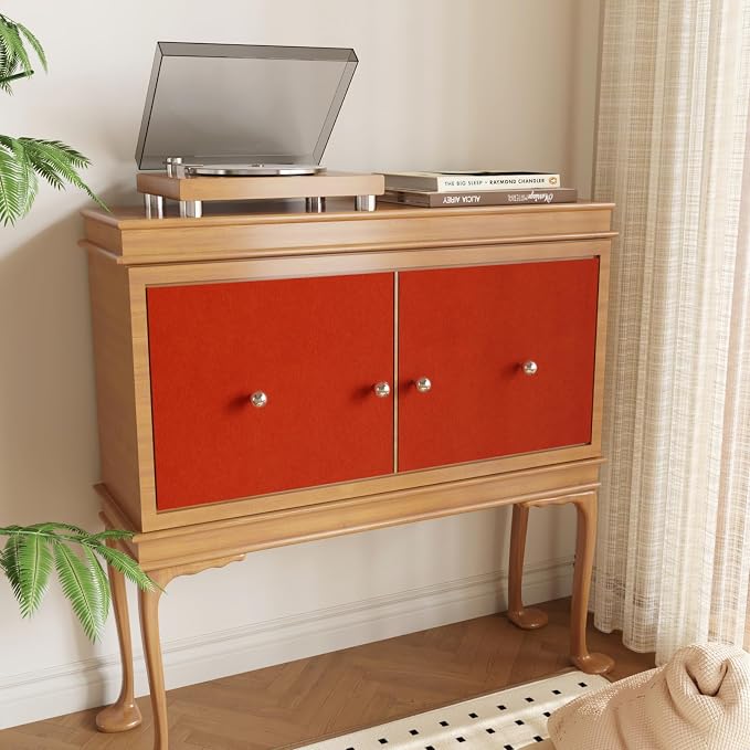 CRE8TIVE Hot Orange Felt Drawer Liners Self Adhesive Velvet Flocking Liner - Image 4