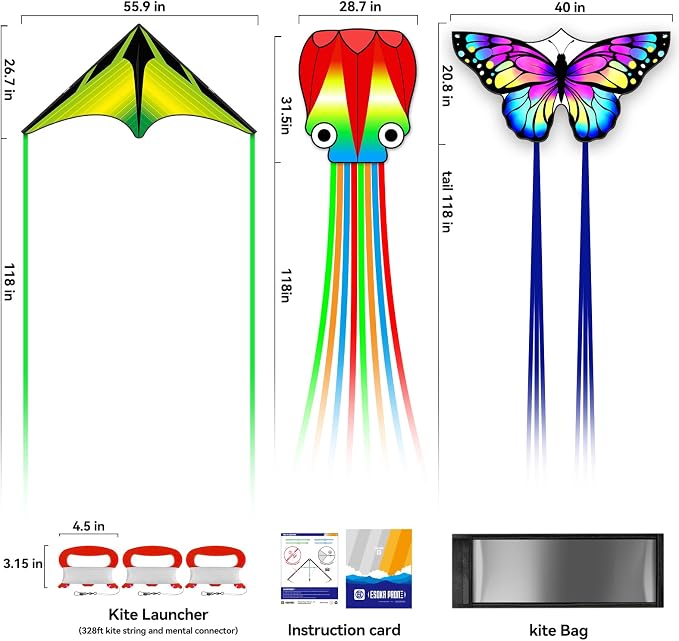 Kites for Kids & Adults, Large Kite for Beginners, Kites for Kids Ages 4-8 - Image 6