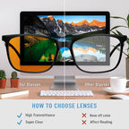 Okany Blue Light Blocking Glasses Gaming Computer Glasses Powerful Professional - Image 3