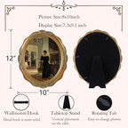 SIKOO Vintage Picture Frames 8x10 Oval Picture Frame - Image 5