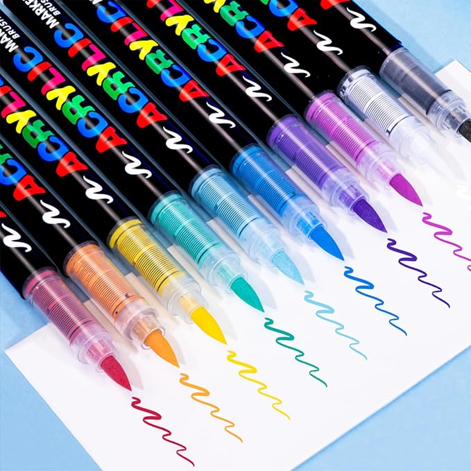 Guangna 120 Colors Acrylic Paint Markers Set - Image 6
