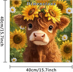 MBNTJHT Highland Cow Paint by Numbers Kit - Image 2