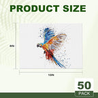ESRICH 8x10 Canvas for Painting, 8x10 Inch Value Pack of 50, Canvas Boards for - Image 2