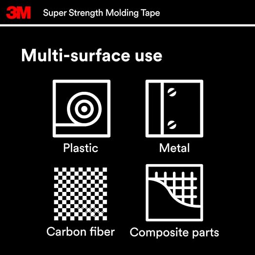 3M Super Strength Molding Tape 03616, 7/8 in x 15 ft Each, Heavy Duty - Image 9