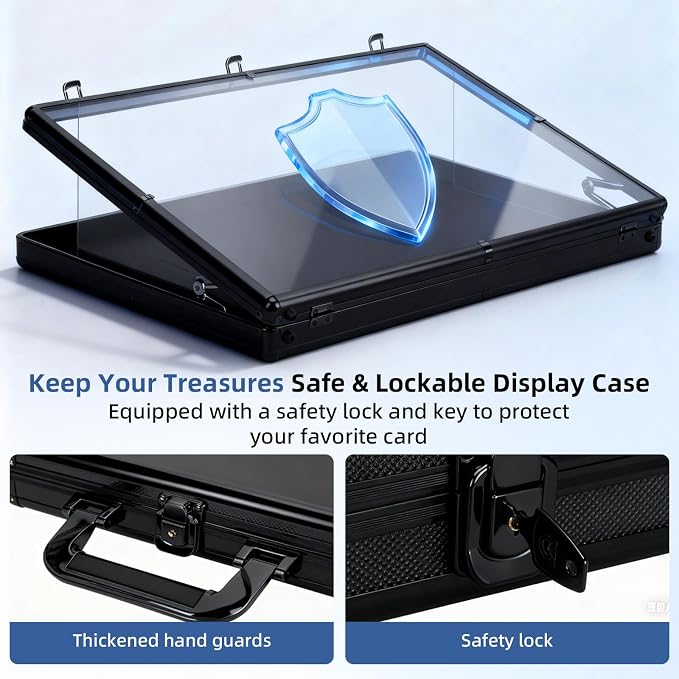 Portable Card Show Display Case 34"x22", Aluminum Trade Show Display Case - Image 3