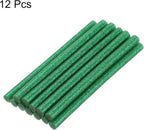 uxcell Mini Hot Glue Sticks for Glue Gun 11mm x 200mm Glitter Green 12pcs - Image 3