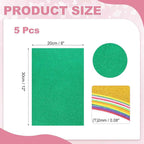MECCANIXITY 5 Sheets Dark Green Shiny Foam Sheets - Image 2