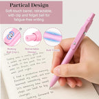 Fenmay 8 Pcs Gel Pens with Black & Pink Ink, 0.7mm Fine Point Smooth Writing - Image 4