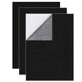 3PCS Large Self Adhesive Felt Sheet, 13.4"x10.8", 2mm Thick Stiff Black Felt by Samiusy
