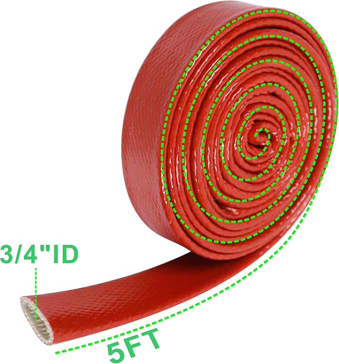 Fuel Line Heat Shield Insulation Heat Shielded Fire Thermo Armor Fire Sleeve - Image 3
