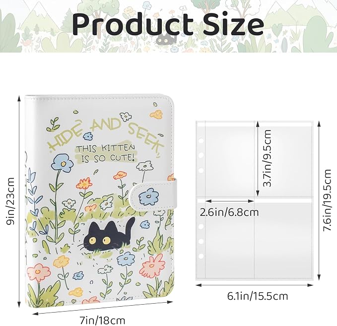 A5 Kpop Photocard Binder, PU Leather Binder Card Collector Album - Image 3