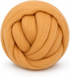 3.53oz Wool Roving: Needle Felting Wool White Roving Wool Felting Supplies Pure by Gipony
