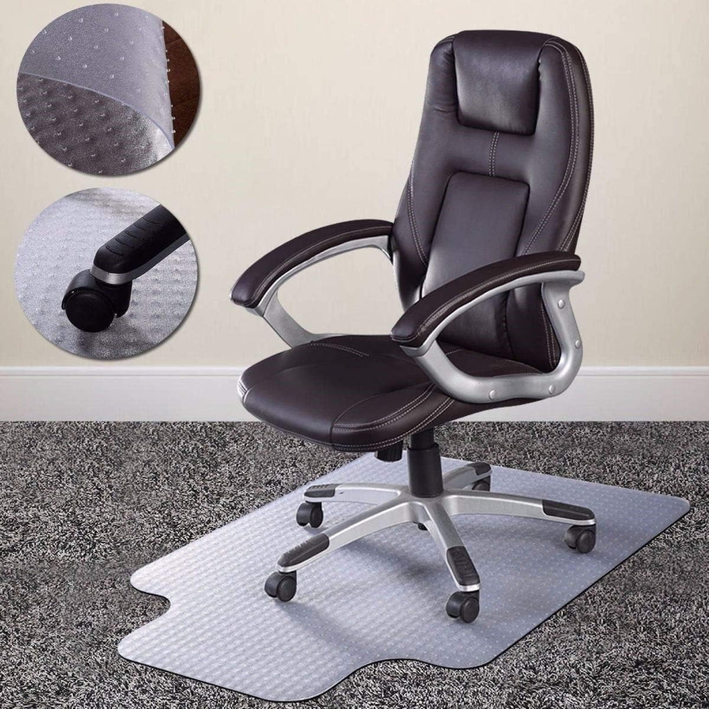 Azadx Chair Mat for Carpet 48"x 36" with Lip Chair Mat for Carpeted Floors, Office Chair Mat for Carpet Protector Floor Mat on Low Pile Carpets Easy Glide Rolling Desk Computer Chair Mat for Home