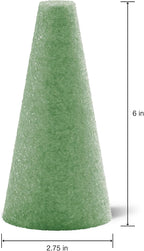 FloraCraft FloraFōM 2 Piece Cone 2.75 Inch x 6 Inch Green - Image 2