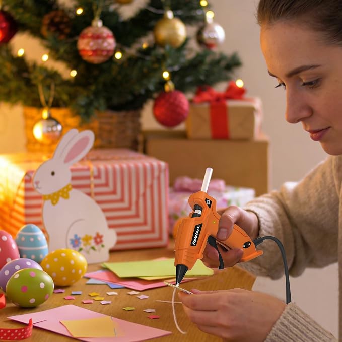Hot Glue Gun Dual Temp with 32 Glue Sticks, Quick Preheat Hot Glue Gun - Image 2