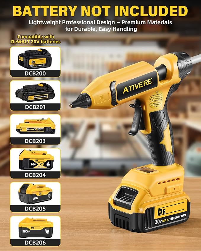 100W Cordless Hot Glue Gun Compatible - Image 6