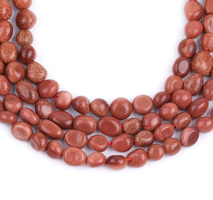 HAAMIIQII Natural Gold Sandstone Pebble Stone 5-8mm Small Irregular Freeform - Image 4