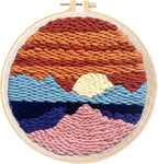 Sunset Landscape Punch Needle Kit by Unknown