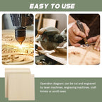 6 Pack Plywood Sheets, Unfinished Wood Boards Blanks - Image 3