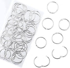 AKONEGE 1.2 Inch Loose Leaf Binder Rings, Metal Office Book Rings, Nickel by AKONEGE