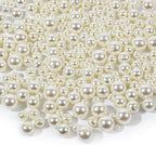 Pearl Beads, Anezus 800pcs Ivory Pearl Craft Beads Loose Pearls - Image 5