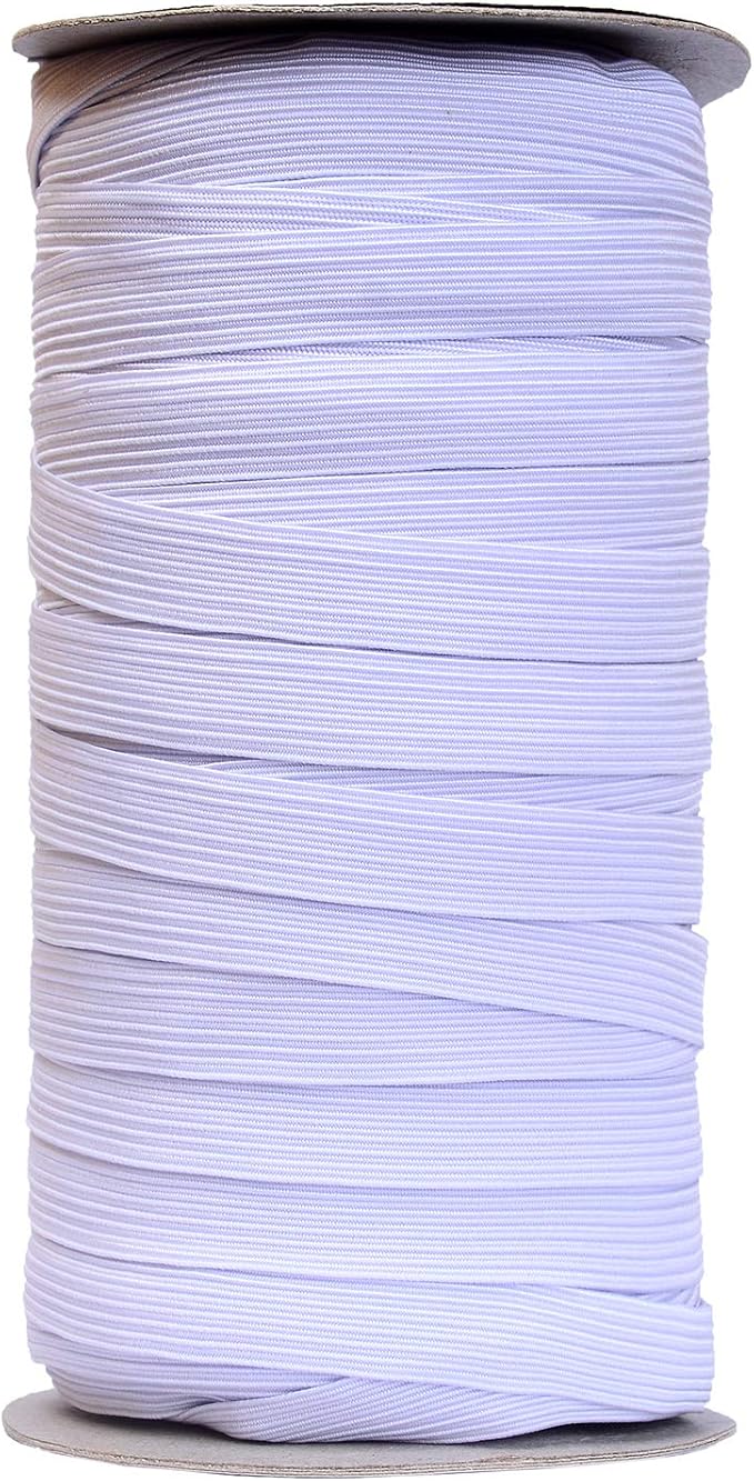 50 Yards Length 1/2" Width Flat Elastic Band by Unknown