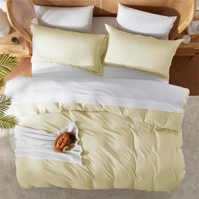 Nestl Vanilla Yellow Duvet Cover Full Size - Image 5