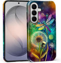for Samsung Galaxy S26+ Case, Dragonfly Dandelion Colorful Pattern Glossy 2 in by Teonvpu