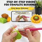 Totiro Crochet Kit for Beginners, Sunflower Amigurumi Starter Kit, Easy DIY - Image 2