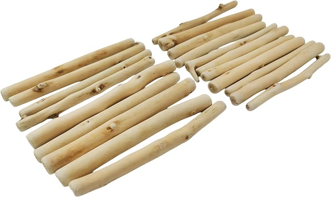20 Pcs Natural Driftwood Pieces 5.91" Length 0.2-0.8" Thick - Image 2