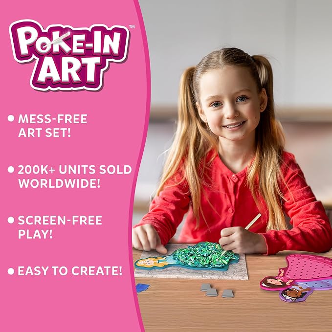 Skillmatics Poke-in Art – Magical Princesses, DIY Wood Craft Kits | Mess-Free - Image 2