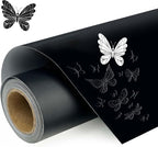 Matte Black Permanent Vinyl, Adhesive Vinyl by HYPERTAI