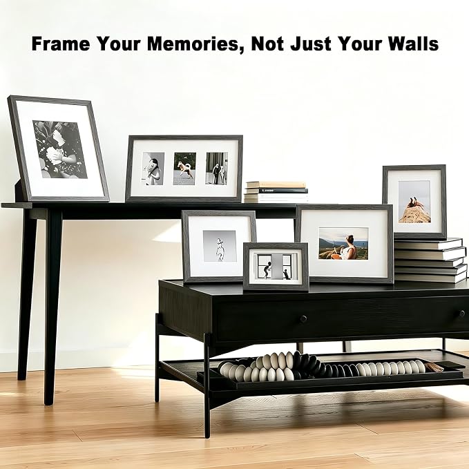 RPJC 4x6 Picture Frames Made of Solid Wood and High Definition Glass - Image 3
