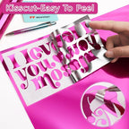 WRAPXPERT Pink Permanent Vinyl Chrome, Chrome Mirror Metallic Hot Pink - Image 3