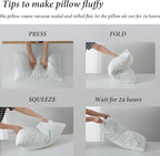 Shredded Memory Foam Pillows Set of 1, Cooling Zippered Breathable Memory Foam - Image 6