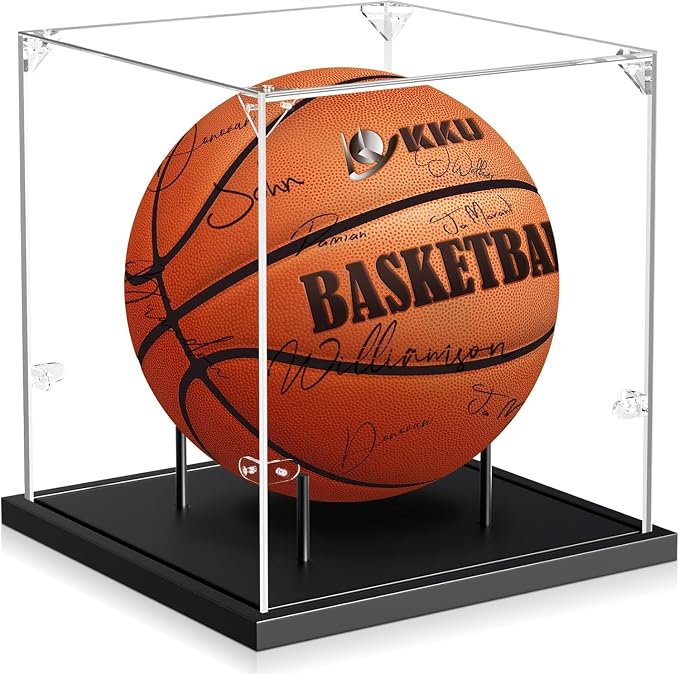 KKU Basketball Display Case, Acrylic Clear Full Size Basketball Case by KKUprotectanddisplayyourtreasures